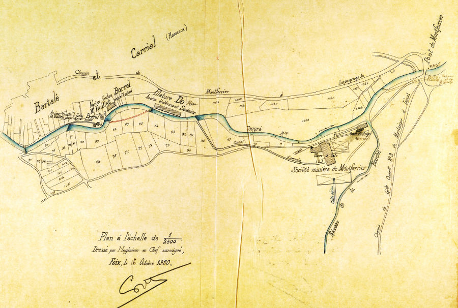 Demande d'autorisation pour le dplacement d'un barrage et la construction d'un pont-canal, Henri D, 1920