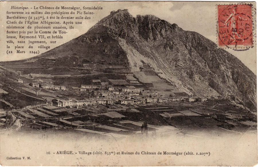 Carte postale ancienne, Montségur