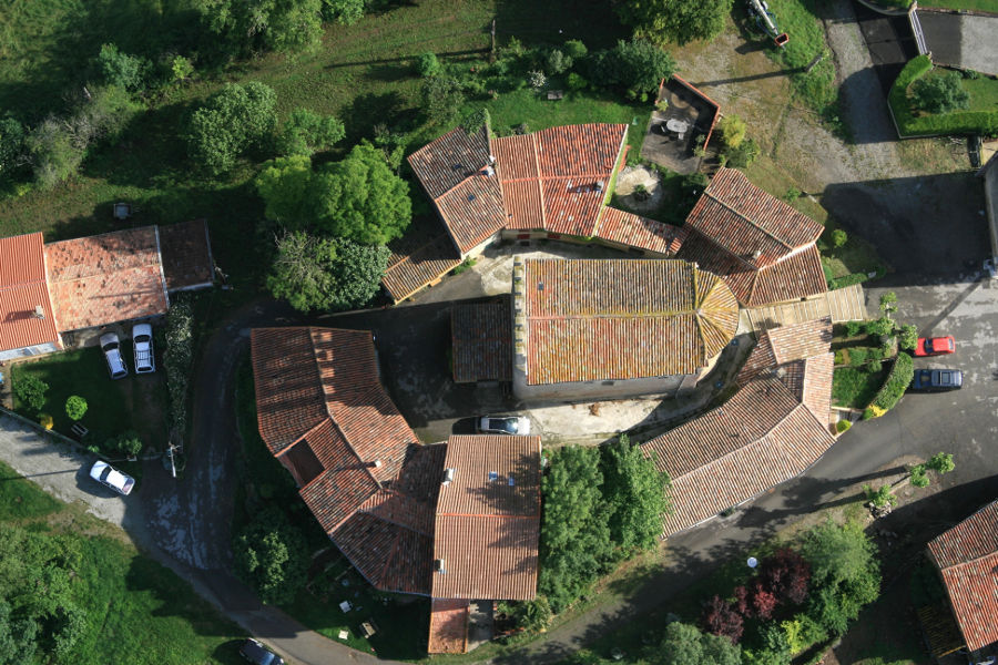 Vue arienne de Saint-Flix