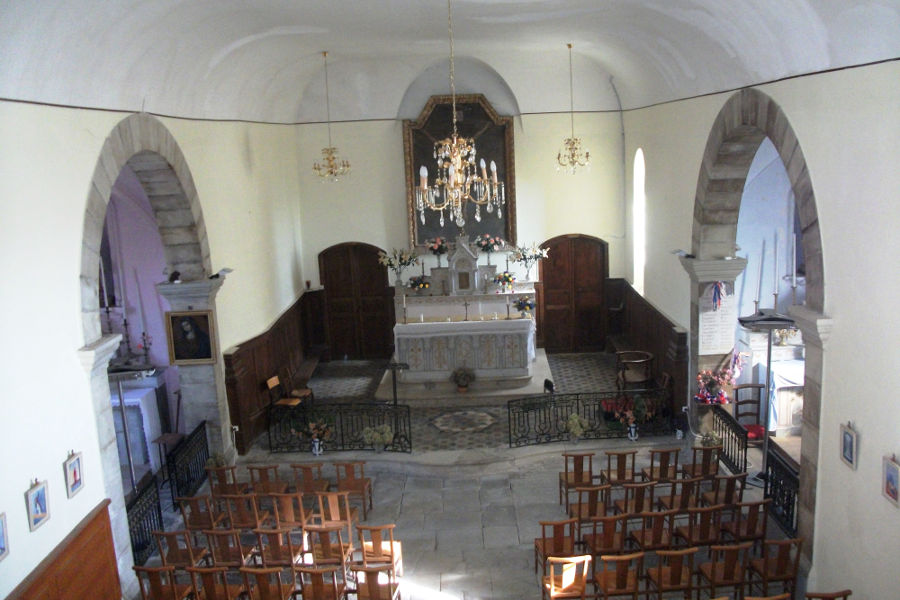 Intrieur de l'glise de Saint-Quentin