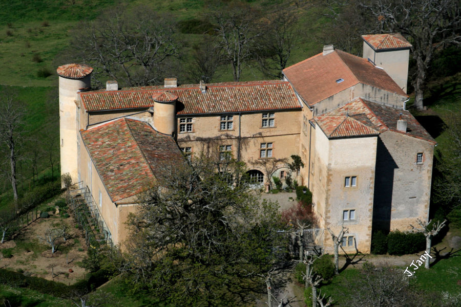 Vue arienne du chteau