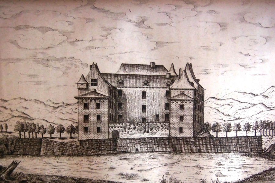 Château de Léran, 1852, avant les projets du duc de Lévis