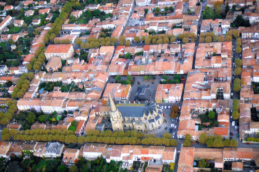 Vue arienne de Mirepoix