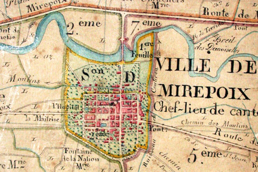 Cadastre "napolonien", 1841-1842, tableau d'assemblage