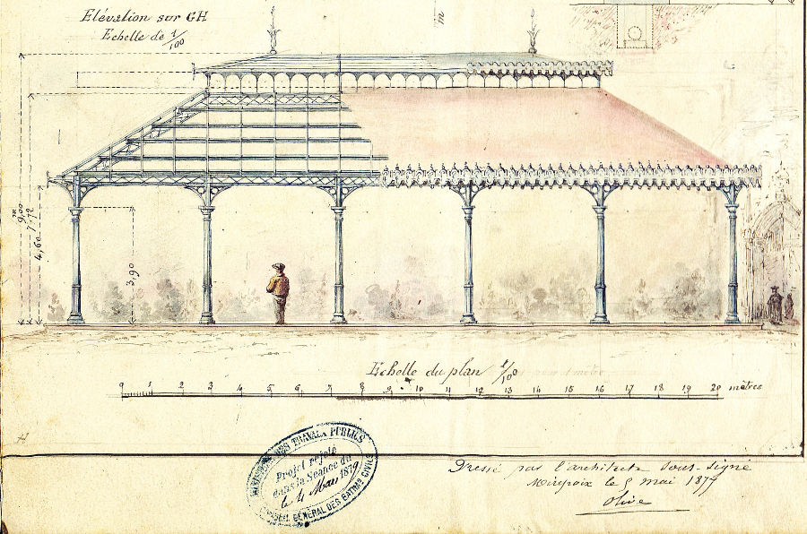 Projet de halle 1877