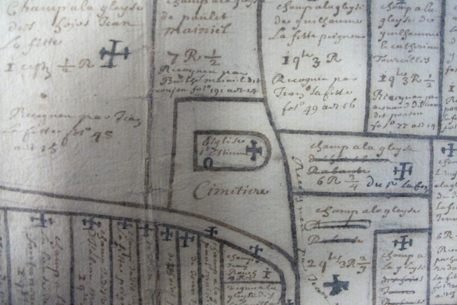 Plan d'Aigues-Vives, 1764 (détail)