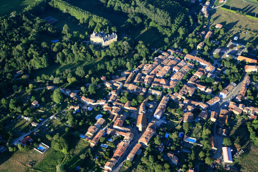 Vue arienne de Lran