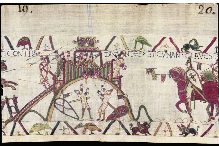 Détail de la tapisserie de Bayeux, XIe siècle