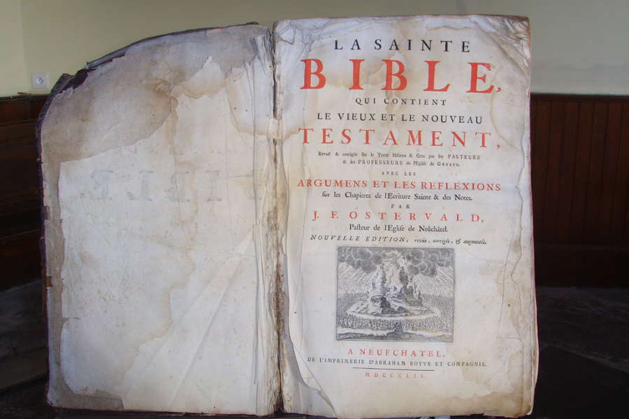 Bible protestante, temple de La Bastide sur l'Hers