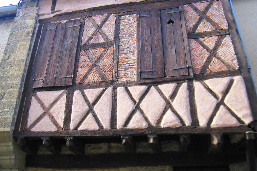 Maison  pan de bois, Lagarde