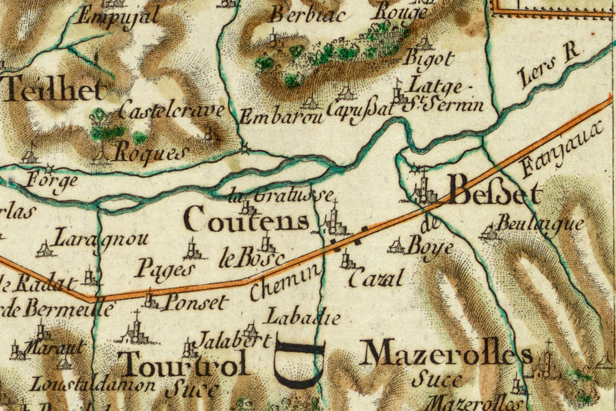 Carte de Cassini, XVIIIe sicle