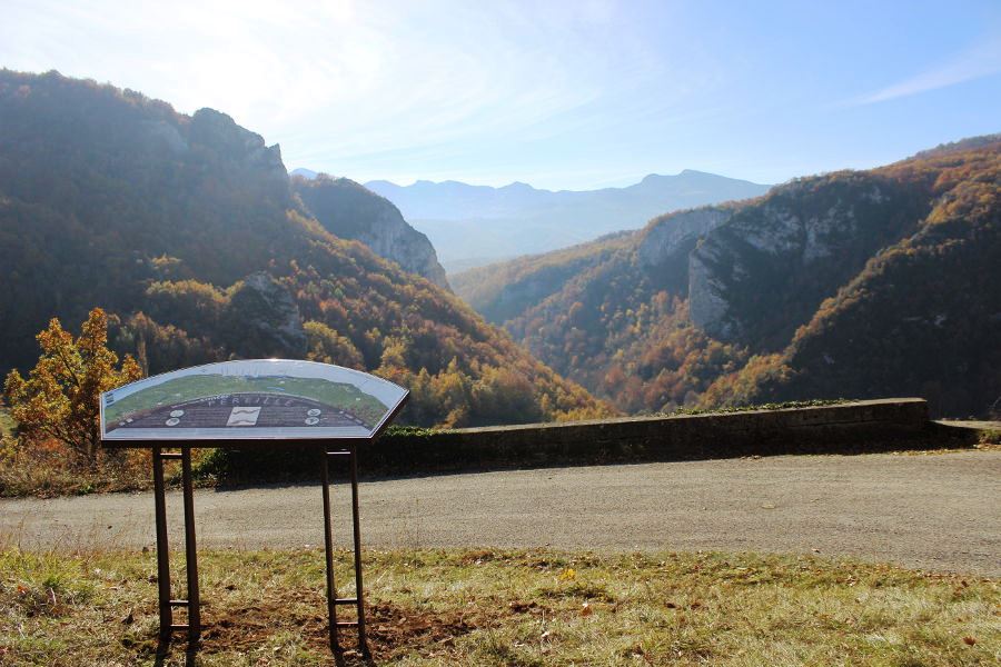 Table d'interprtation paysagre sur les gorges de Preille