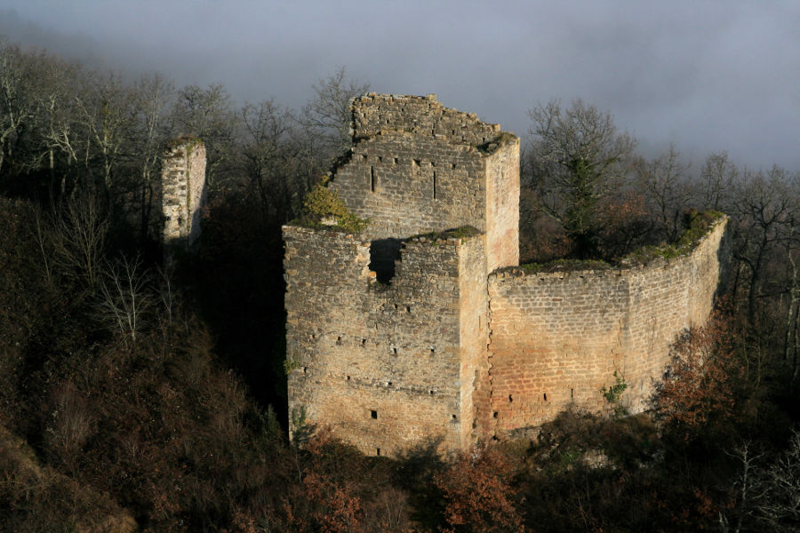 Vue arienne de Montaragour