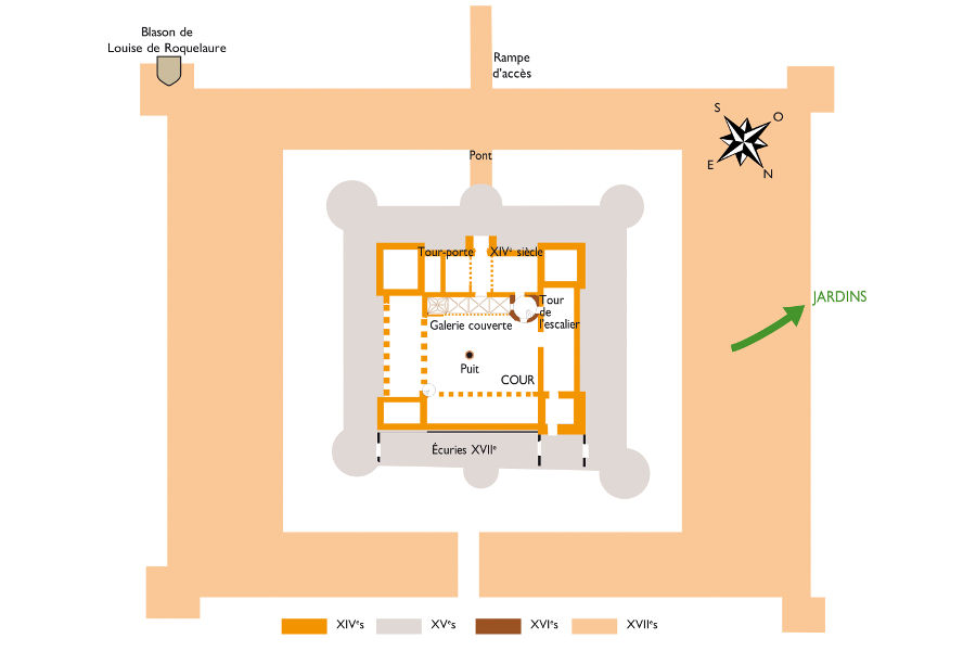 Plan du château de Lagarde