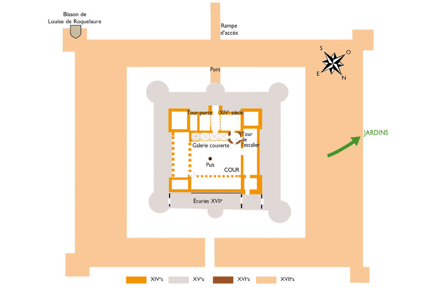 Plan du chteau de Lagarde