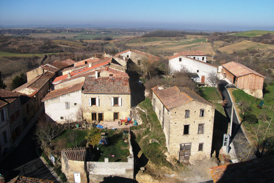 le "fort" de Lapenne, vue depuis le clocher de l'glise