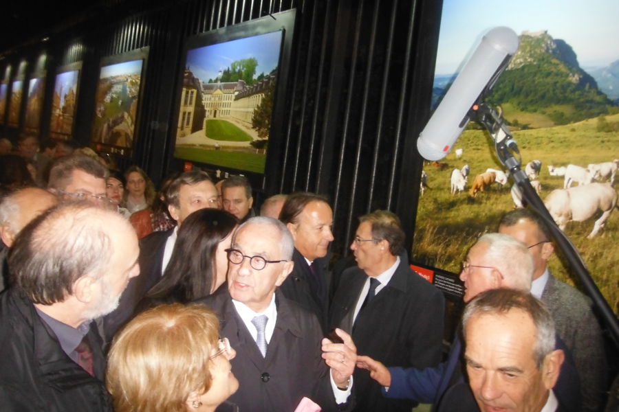 Inauguration de l'exposition Patrimoines l'histoire en mouvement, Paris, 29 octobre 2013