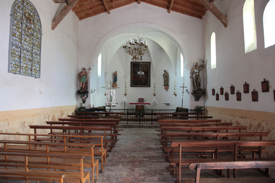 Intérieur de la chapelle Saint-Roch