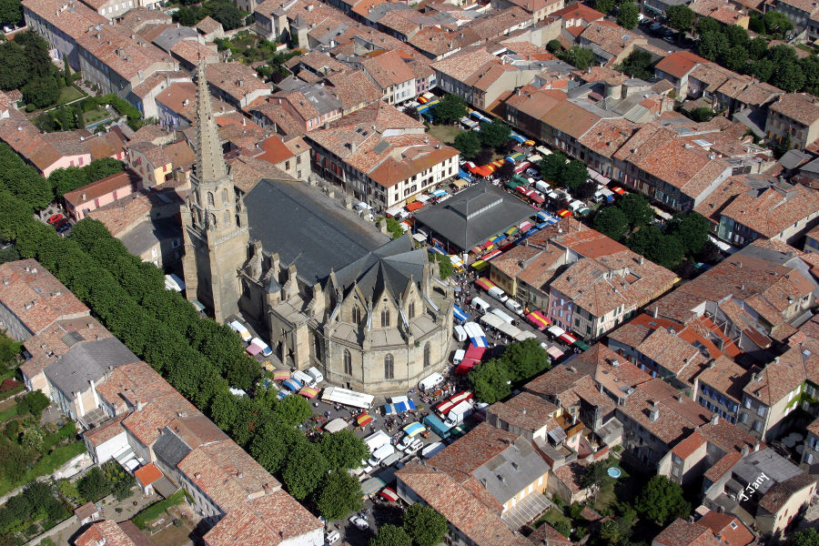 Ancienne cathédrale de Mirepoix et son chevet gothique