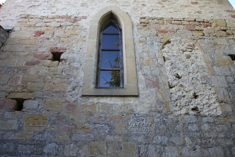 Mur sud de la trave de choeur